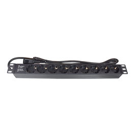 GoodConnections Regleta PDU de 19 pulgadas con 9 tomas de corriente