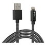 GoodConnections Cable USB A a Lightning 1.8 m 12W para iPhone iPad Carga Rápida Textil Negro Alcasa 2510-AL005S