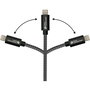 GoodConnections Cable USB A a Lightning 1.8 m 12W para iPhone iPad Carga Rápida Textil Negro Alcasa 2510-AL005S