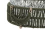 DKD Home Decor Portavelas de Cristal y Nylon Verde