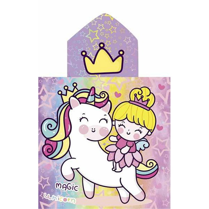 Secaneta Poncho Estampado Unicornprins 60X120 cm