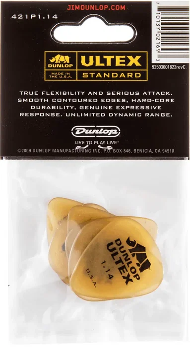 DUNLOP Pack de 6 Púas Ultex Standard - 1,14 mm DUNLOP Pack de 6 Púas Ultex Standard - 1,14 mm