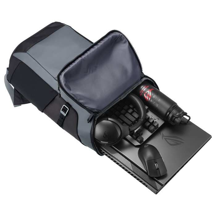 ASUS ROG Ranger BP2701 Cybertext Edition Mochila Gaming 45.7 cm (18") 22 L Negro Gris