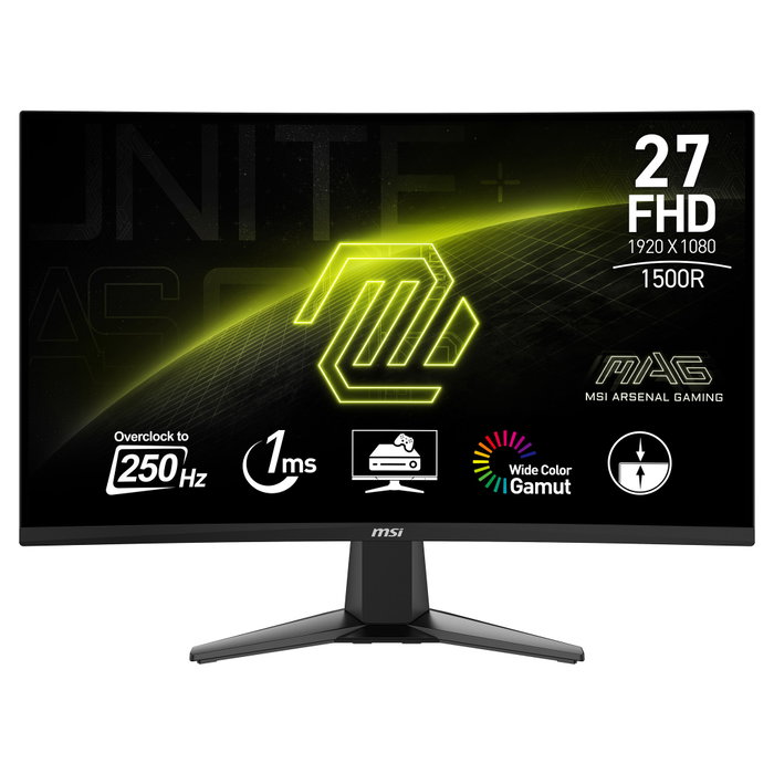 MSI MAG 27C6X Monitor Gaming Curvo 27'' Full HD 250Hz