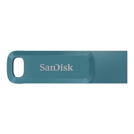 SanDisk Ultra Dual Drive Go USB 3.2 Gen 1, 64 GB, Memoria USB Tipo C y Tipo A, Color Bahía Navagio, Hasta 150 MB/s, Con Llavero