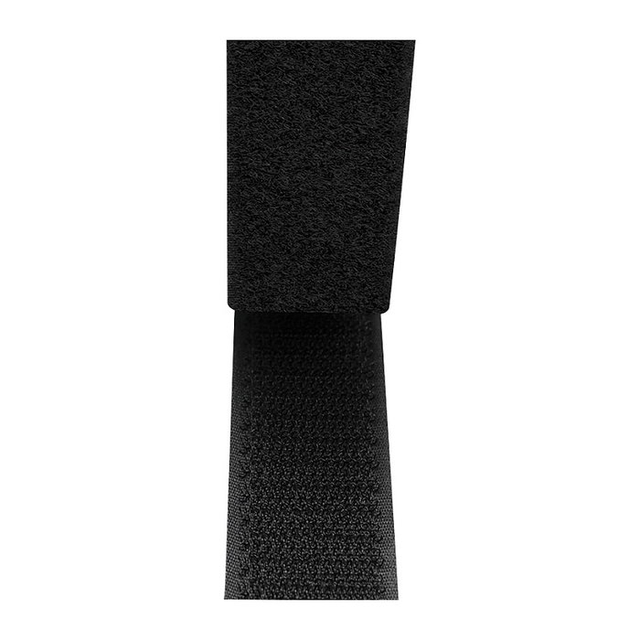 LogiLink KAB0080 Cinta de velcro autoadhesiva negra de 25 mm x 5 m (Pack de 2)