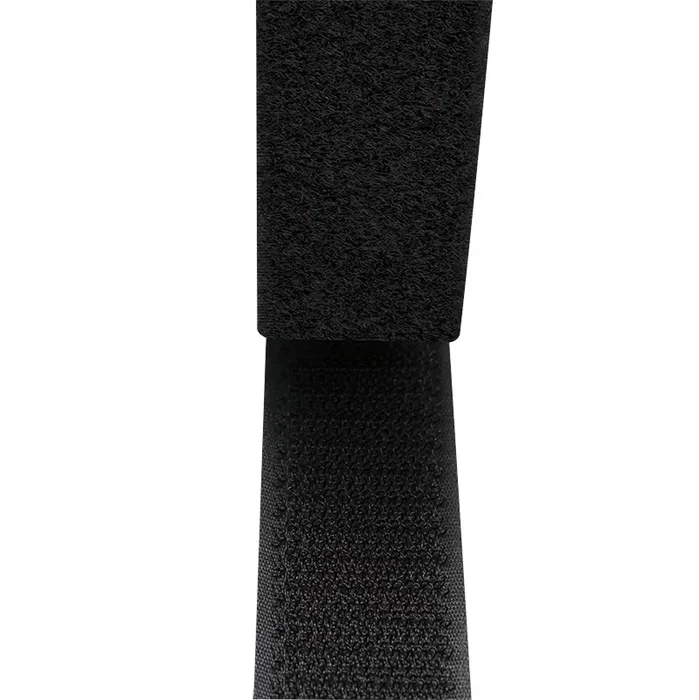 LogiLink KAB0080 Correa de Fijación para Cables con Velcro Negro, 5000 x 25 x 3 mm, Paquete de 2 Unidades