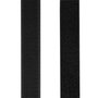 LogiLink KAB0080 Correa de Fijación para Cables con Velcro Negro, 5000 x 25 x 3 mm, Paquete de 2 Unidades