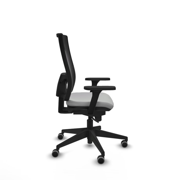 PIQUERAS Y CRESPO Silla de oficina Horna con mecanismo Sincro, Gris claro y Negro PIQUERAS Y CRESPO Silla de oficina Horna con mecanismo Sincro, Gris claro y Negro