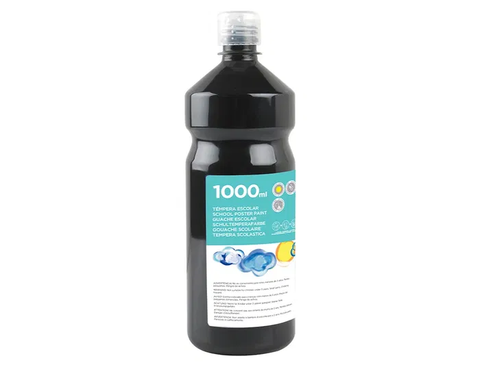 Liderpapel Tempera Liquida Escolar Negro 1000 ml
