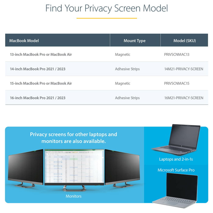 Startech Filtro de Privacidad para Portátil 13 pulg. Reversible Startech Filtro de Privacidad para Portátil 13 pulg. Reversible