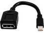 HP Cable adaptador sencillo miniDP a DP Negro