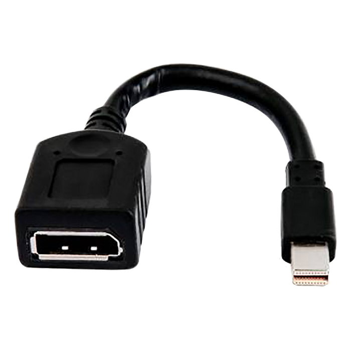 HP Cable adaptador sencillo miniDP a DP Negro