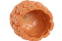 DKD Home Decor Mandarin25 Jarrón Tropical Naranja Cemento 17 x 20 x 17 cm (4 Unidades)