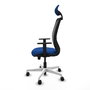 PIQUERAS Y CRESPO Silla de oficina Zulema Azul y Negro