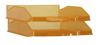 Archivo 2000 345x255x60 mm Archivador Bandeja Apilable en 3 Posiciones, Fondo Liso, Formato DIN A4 y Folio, Color Naranja Traslúcido Archivo 2000 345x255x60 mm Archivador Bandeja Apilable en 3 Posiciones, Fondo Liso, Formato DIN A4 y Folio, Color Naranja Traslúcido