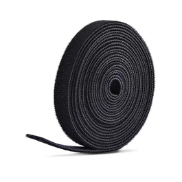 Startech.com HKLP7505B Organizador de cables de gancho y bucle negro de 22,8 m