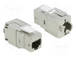 DeLOCK 86488 Módulo Keystone RJ45 Cat.8.1 diseño angular beige