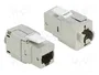 DeLOCK 86488 Módulo Keystone RJ45 Cat.8.1 diseño angular beige