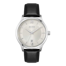 Boss 1513893 Elite con correa de cuero negra