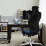 PIQUERAS Y CRESPO Silla de oficina Jorquera con mecanismo Sincro, Marrón y Blanco