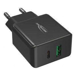 Ansmann Home Charger HC218PD Cargador USB-C 20W Negro Carga Rápida