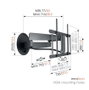 Vogel's Soporte de Pared Eléctrico Negro TVM7675