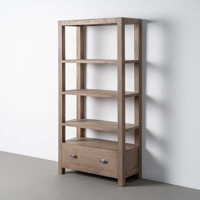 Estantería Natural Madera de Pino 90 X 40 X 180 cm