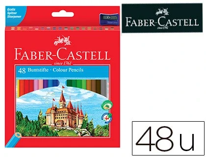 Faber-Castell Classic Lápices de Colores Surtidos con Estuche de 48 Unidades Faber-Castell Classic Lápices de Colores Surtidos con Estuche de 48 Unidades