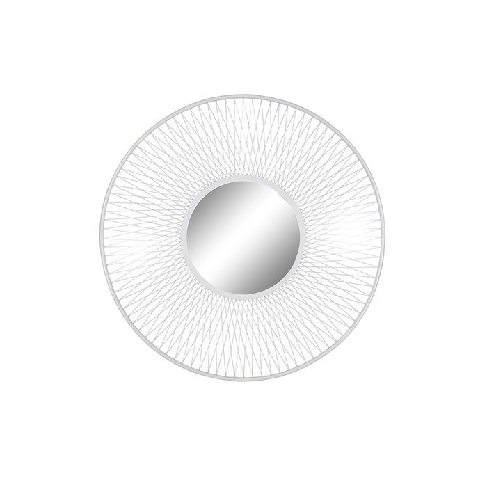 DKD Home Decor Espejo Metal Blanco 90 x 90 x 2 cm DKD Home Decor Espejo Metal Blanco 90 x 90 x 2 cm