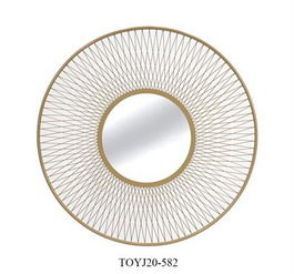 DKD Home Decor Espejo Metal Blanco 90 x 90 x 2 cm