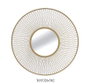 DKD Home Decor Espejo Metal Blanco 90 x 90 x 2 cm