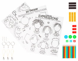 Innspiro Kit Plástico Mágico Temático 3 en 1 con 3 Hojas A4 y 33 Accesorios