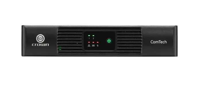 Crown CTD-2125 Amplificador Dante 2x125W con DSP y Reparto de Potencia para Instalaciones Profesionales