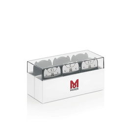 Moser Caja Pack Peines Magnéticos 1.5 mm, 3 mm, 4.5 mm, 6 mm, 9 mm, 12 mm Premium para Máquinas Cortapelos