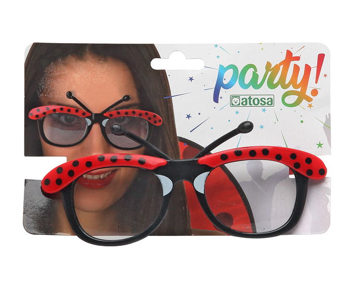 Gafas Mariquita Rojo Negro Mujer Adulto