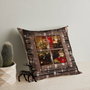 Aberto Design A12940 Cojín Lujoso 43 x 43 cm, 50% Algodón / 50% Poliéster, Relleno de Silicona, Cremallera Oculta, Lavable