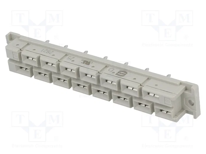 HARTING Conector DIN 41612 hembra de 15 pines recto THT HARTING Conector DIN 41612 hembra de 15 pines recto THT