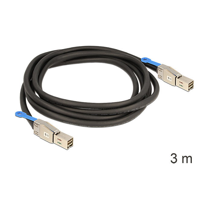 DeLOCK Cable Mini SAS HD SFF-8644 a Mini SAS HD SFF-8644 3 m DeLOCK Cable Mini SAS HD SFF-8644 a Mini SAS HD SFF-8644 3 m