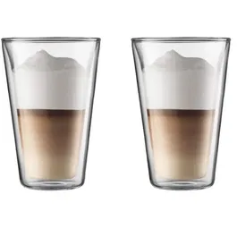 Bodum 0727015575131 Juego de 2 Vasos de Doble Pared 0,4L Transparente