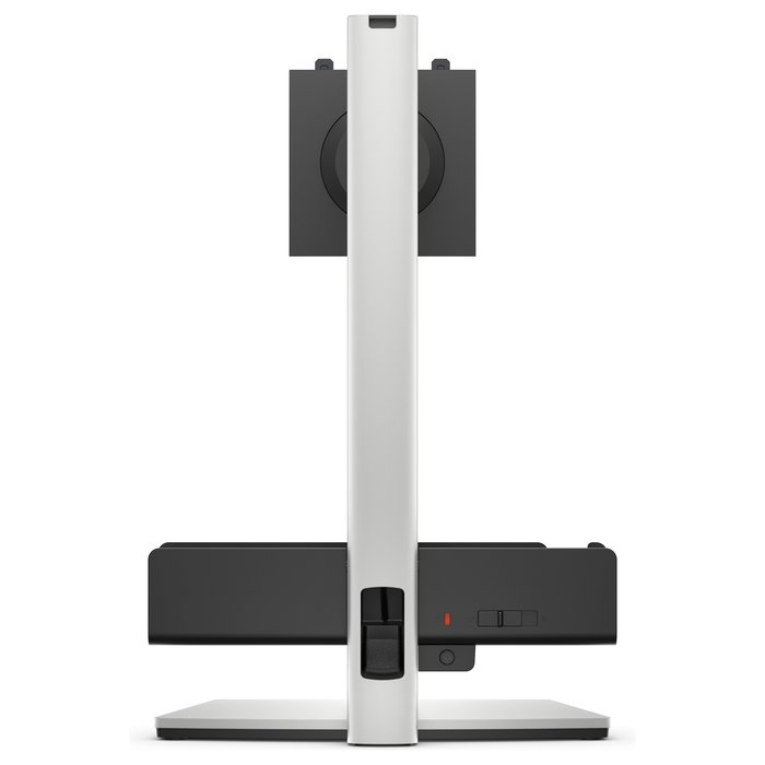 DELL OSS25 Soporte de Monitor VESA 100x100 mm, Ajuste de Altura, para Pantallas de 19" a 27", Negro/Plata