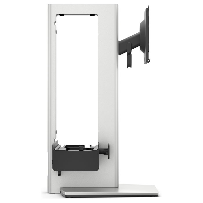 DELL OSS25 Soporte de Monitor VESA 100x100 mm, Ajuste de Altura, para Pantallas de 19" a 27", Negro/Plata