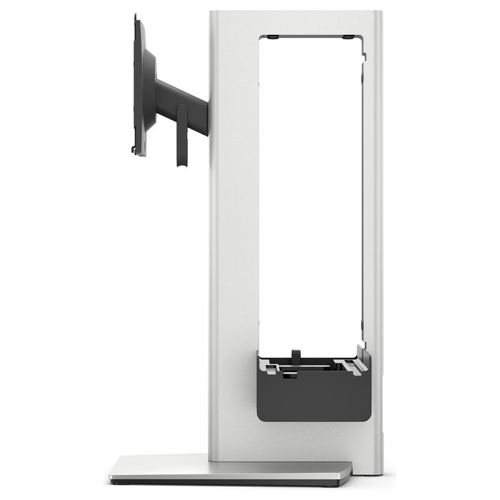 DELL OSS25 Soporte de Monitor VESA 100x100 mm, Ajuste de Altura, para Pantallas de 19" a 27", Negro/Plata