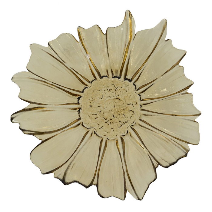 Centro de Mesa Oliva Cristal 42 x 42 x 7,5 cm