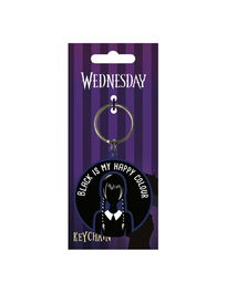 Pyramid Llavero Wednesday Addams Negro Caucho Licencia Oficial
