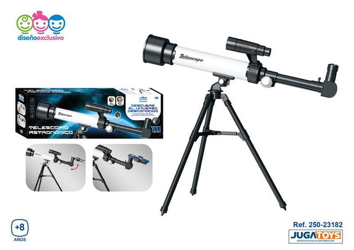 Jugatoys - sciencetoys Telescopio Astronómico con lentes 30X, 60X