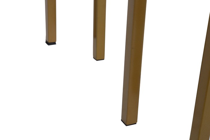 DKD Home Decor Set de 3 Consolas de Metal y Aluminio Gris