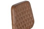 DKD Home Decor Taburete de Piel y Hierro Marrón