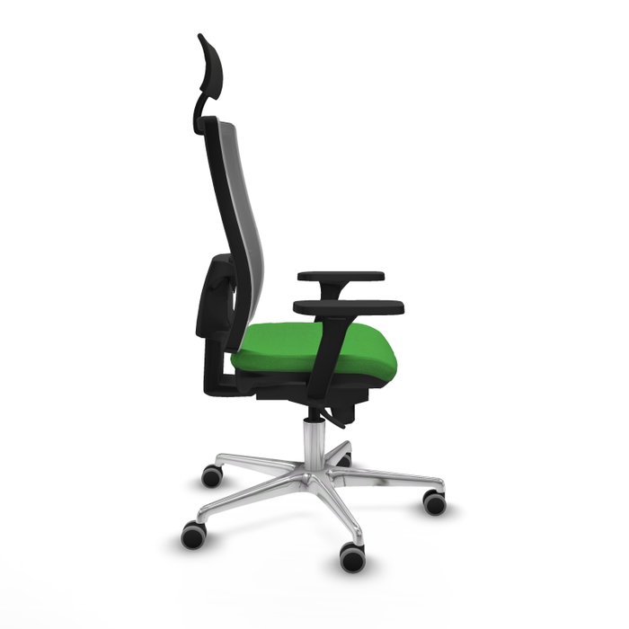 PIQUERAS Y CRESPO Silla de oficina Horna con mecanismo Sincro, Verde y Gris
