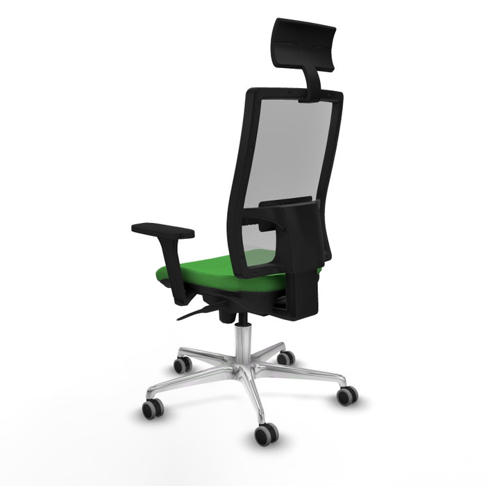PIQUERAS Y CRESPO Silla de oficina Horna con mecanismo Sincro, Verde y Gris